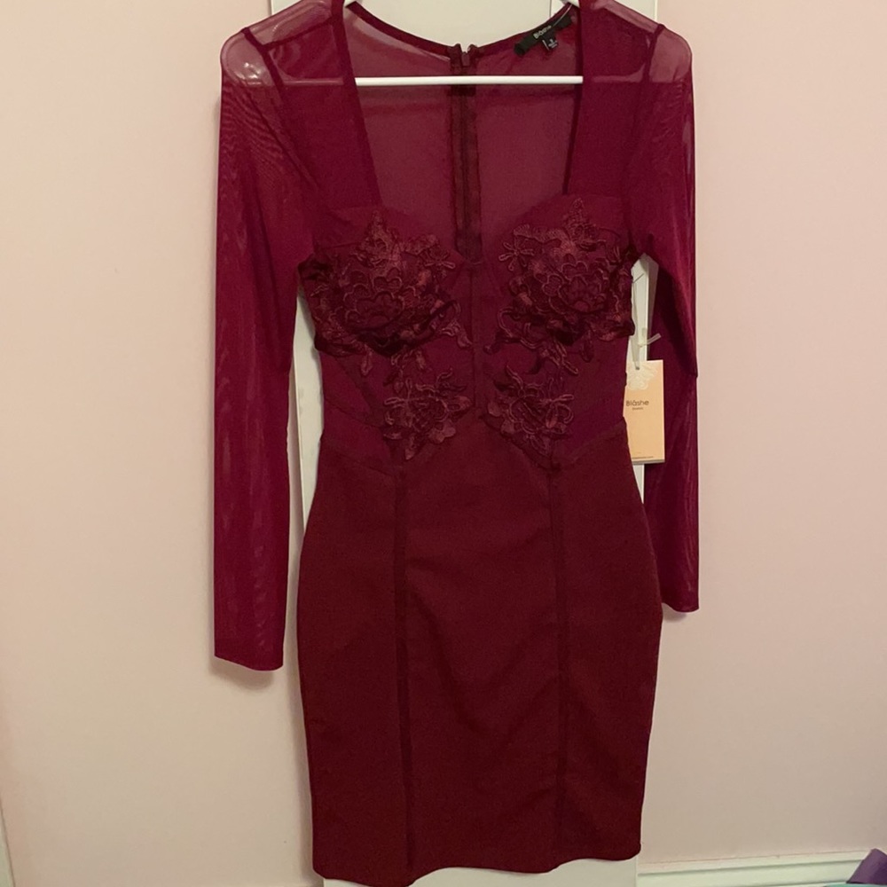 Sexy, classy burgundy dress